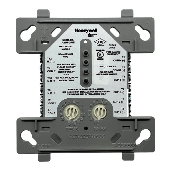AMM-2RIF | Gamewell-FCI Addressable Dual Input/Output Module with Velociti® Protocol