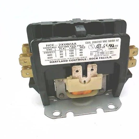 HCC-2XU02AA | Hartland Controls Contactor 20/25/20A 2P