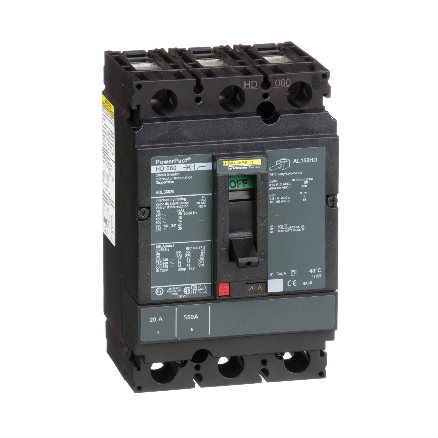 HDL36020 | Schneider Electric Circuit Breaker