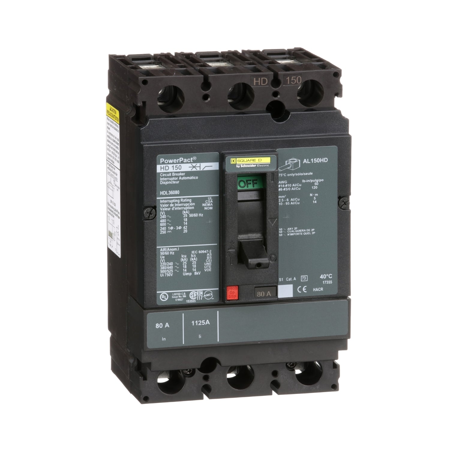 HDL36080 | Schneider Electric Circuit Breaker