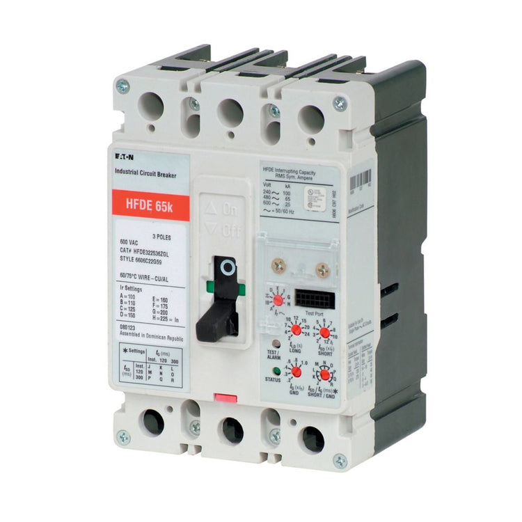 Eaton HFDE322536 Series C 225A 3-Pole Electronic Molded Case Circuit Breaker