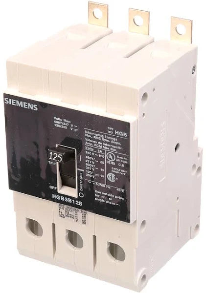 HGB3B125B | Siemens Molded Case Circuit Breaker