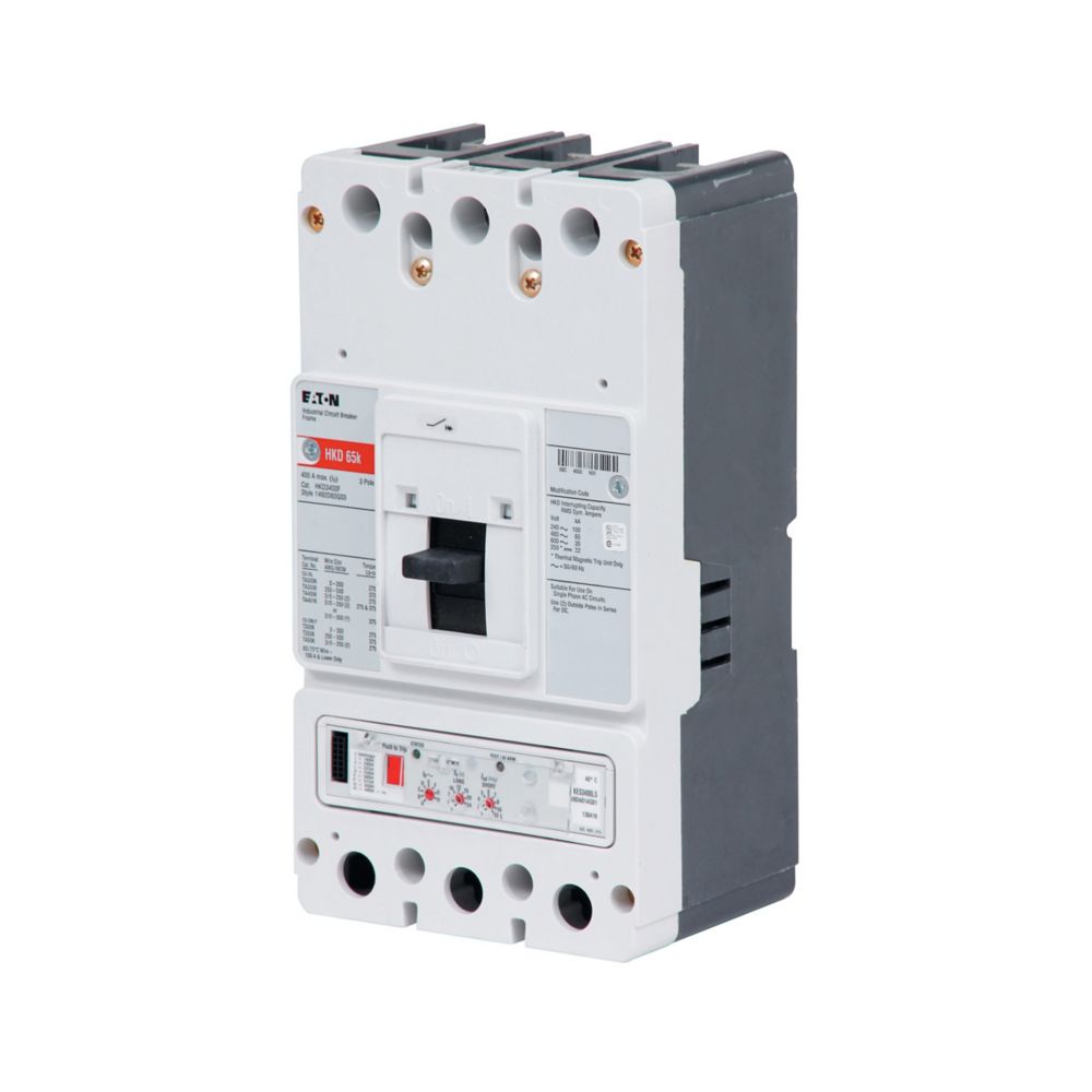 HKD3400F | Eaton HKD Series 400A Molded Case Circuit Breaker for Industrial Power Distribution