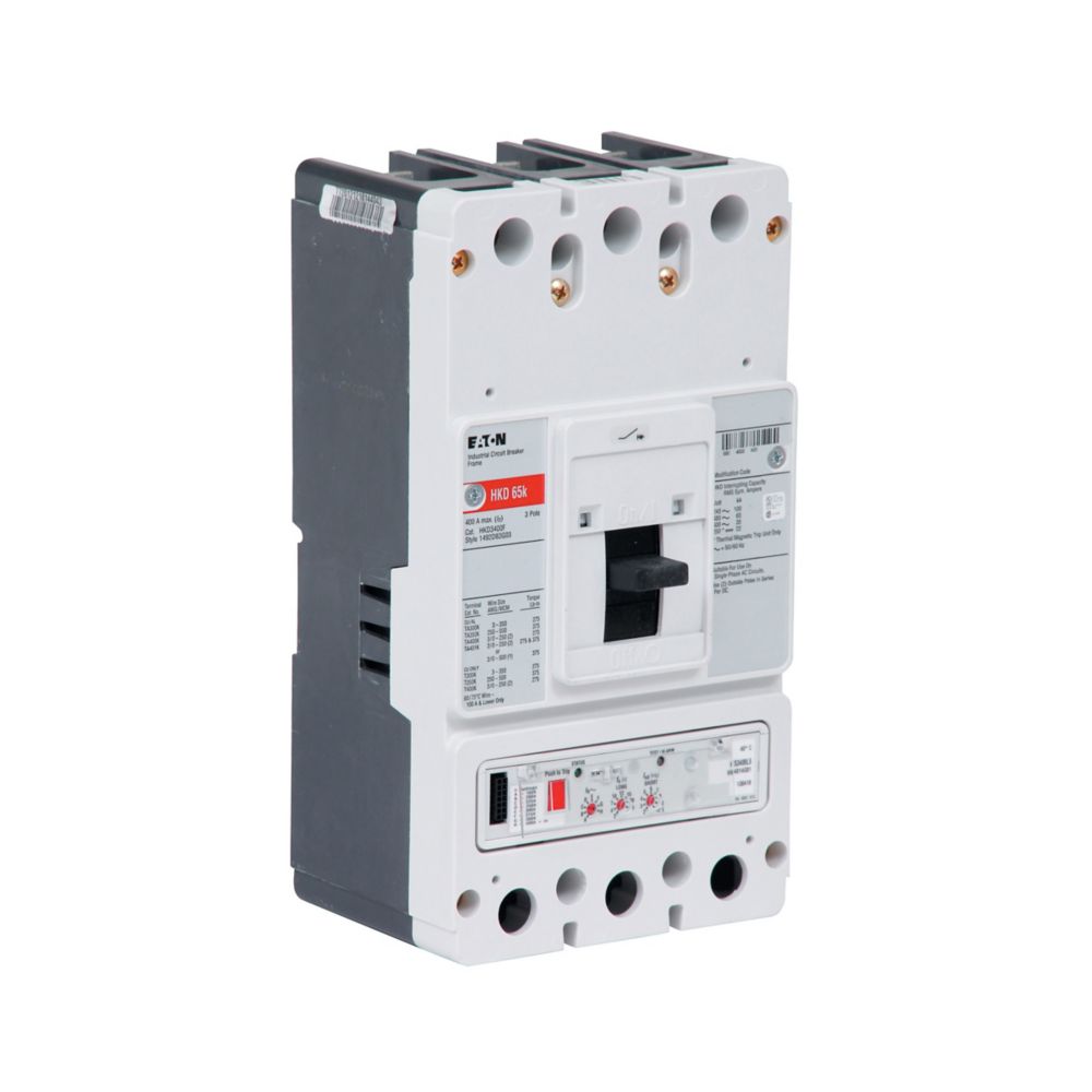 HKD3400F | Eaton HKD Series 400A Molded Case Circuit Breaker for Industrial Power Distribution
