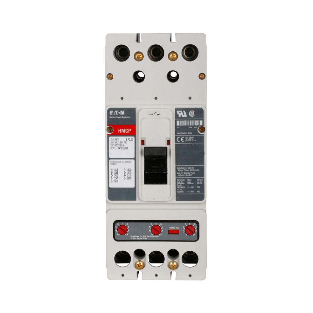 HMCP250W5C | Eaton Molded Case Circuit Breaker Accessory Motor Protection