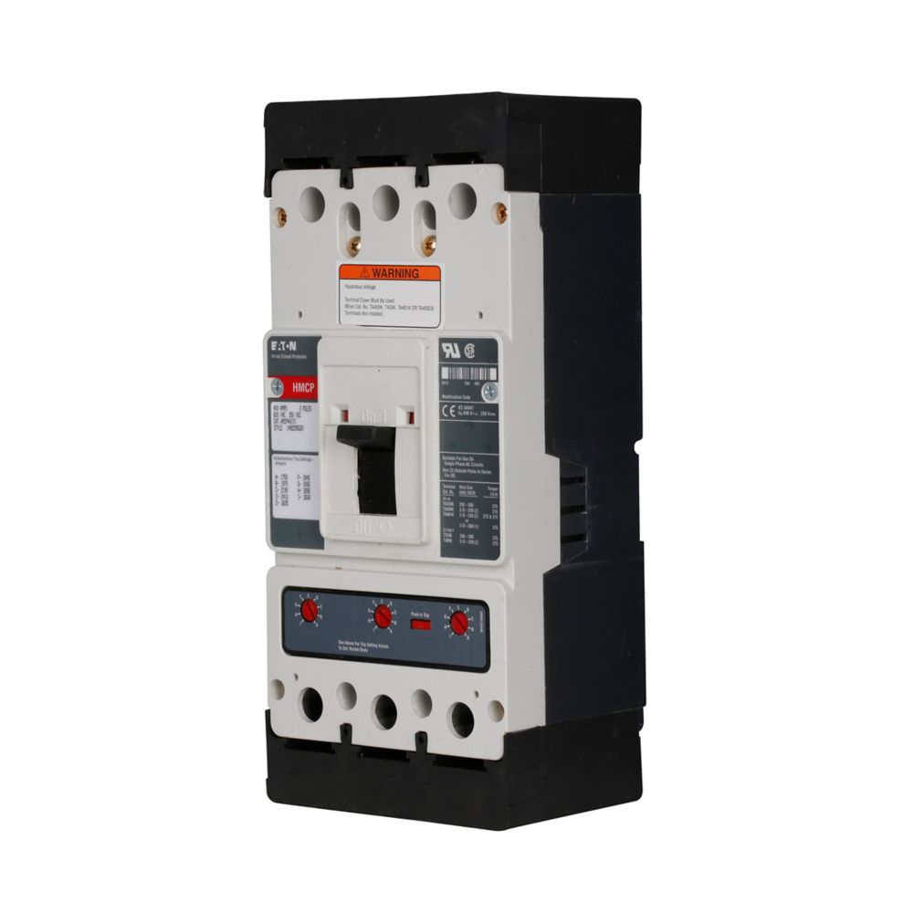 HMCP400Y5C | Eaton Series C 400A Motor Circuit Protector for J-K Frame Breakers