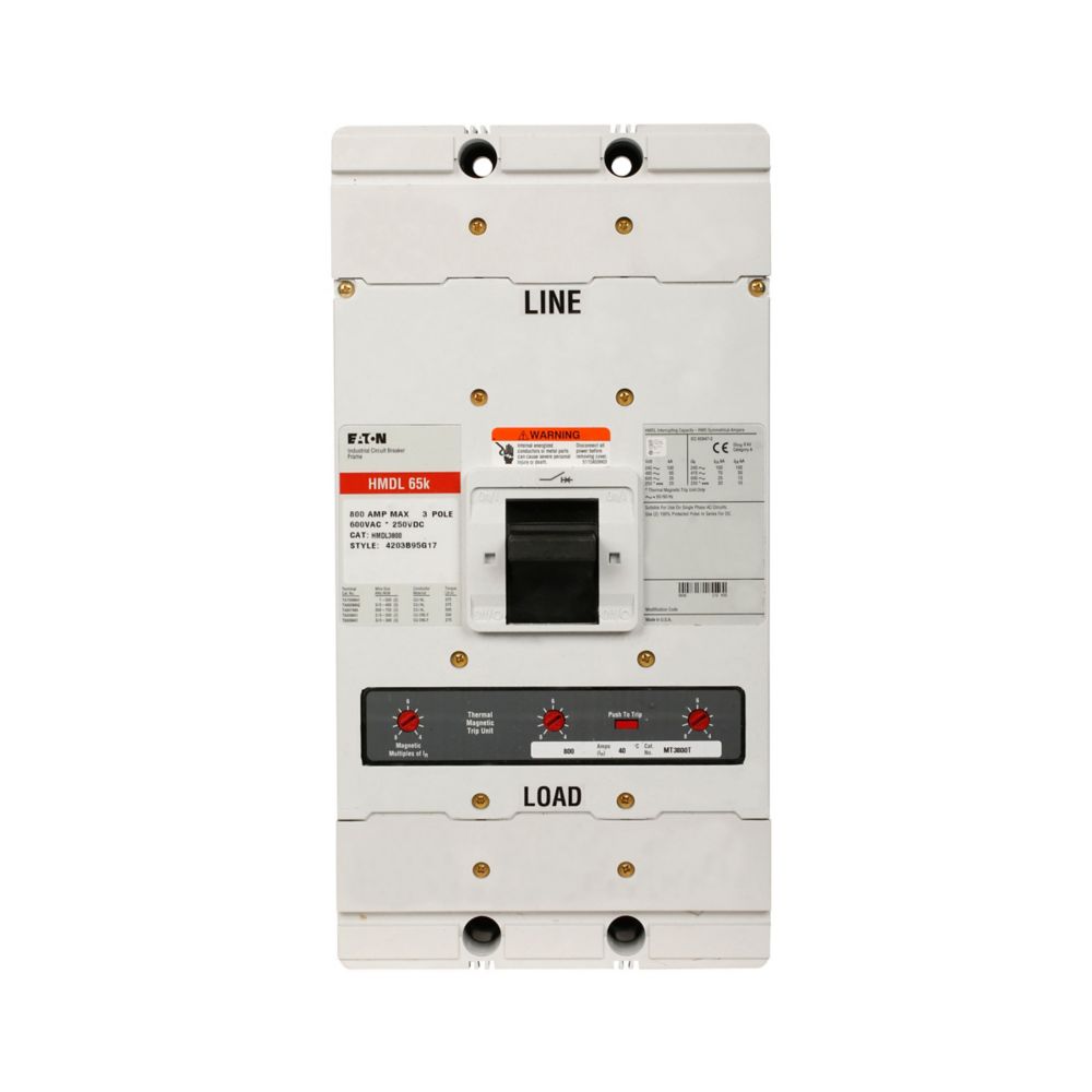 HMDL3800F | Eaton Series C Molded Case Circuit Breaker Frame