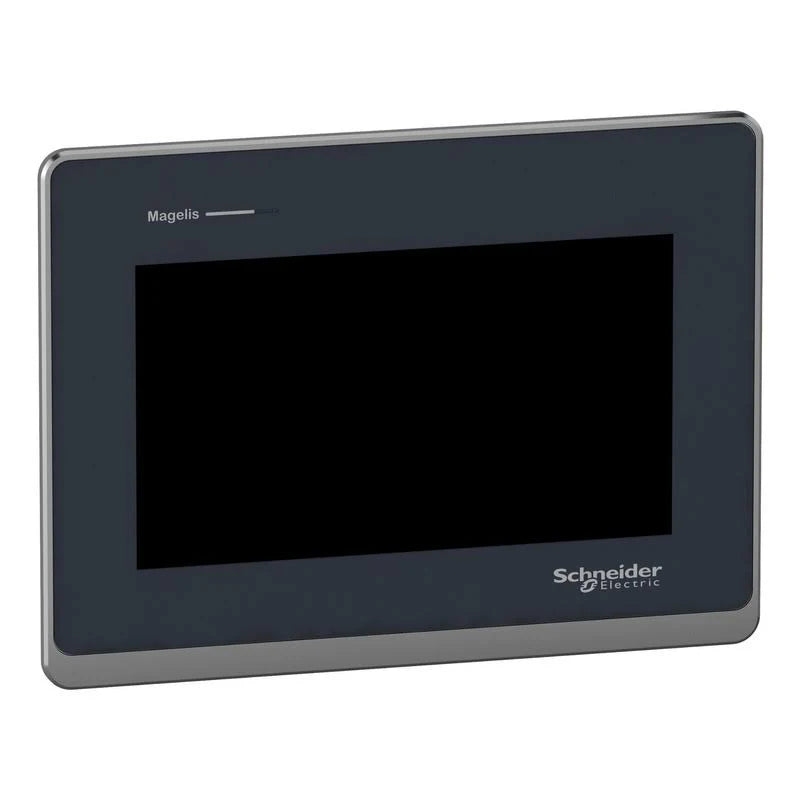 HMIST6400 | Schneider Electric Touch panel screen, Harmony ST6, 7inch wide display, 2COM, 2Ethernet, USB host and device, 24V DC