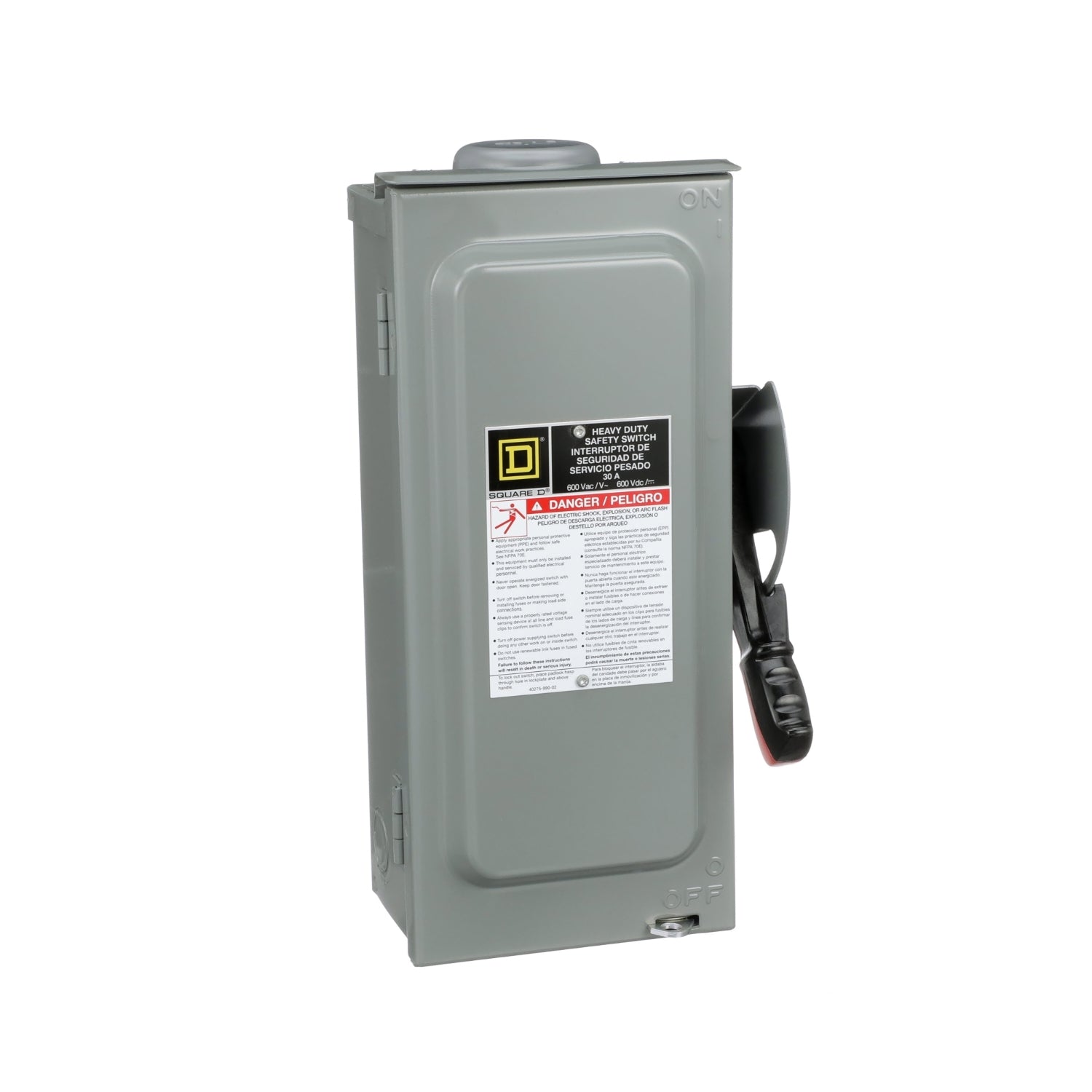 HU361RB | Schneider Electric Safety Switch, Heavy Duty, Non Fusible