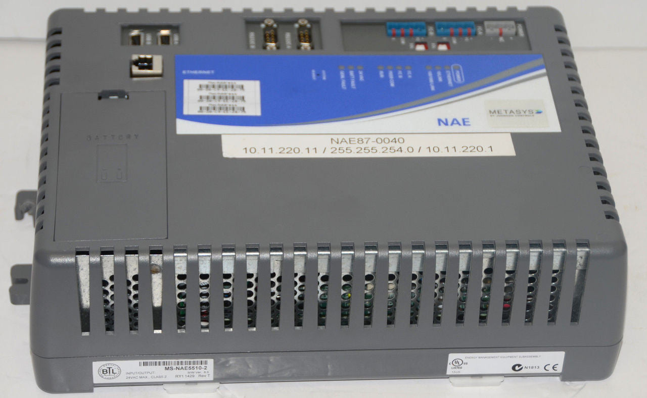 Johnson Controls MS-NAE5510-2 Metasys Network Automation Engine HVAC Supervisory Controller