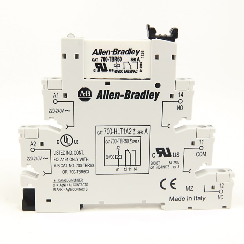 700-HLT2U1 | Allen Bradley Terminal Block Relay 120V AC/DC