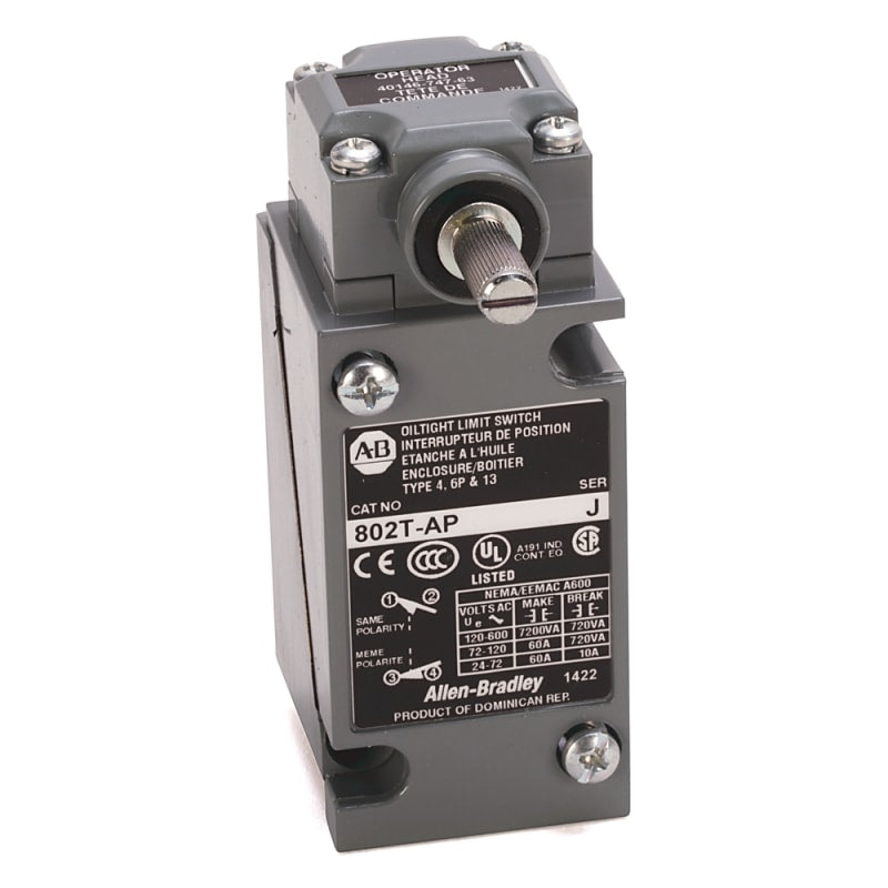 802T-APV1 | Allen-Bradley Plug In Oiltight Limit Switch