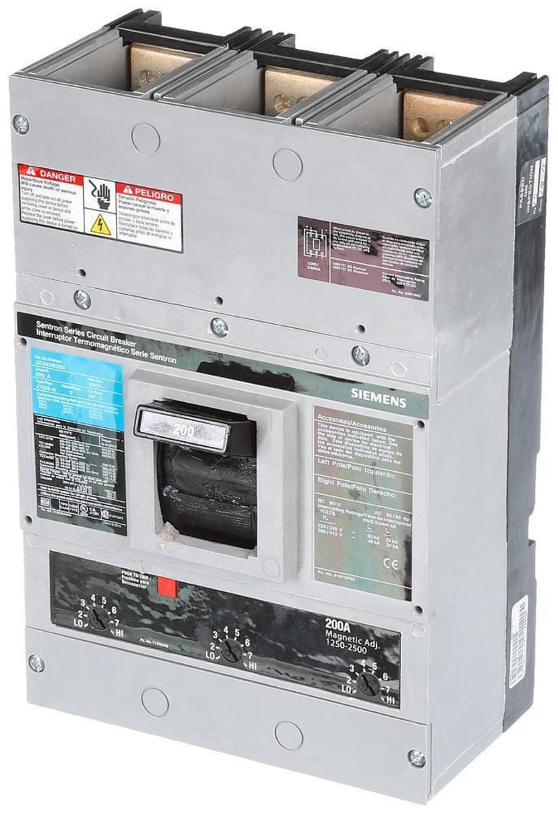 Siemens JXD63B200 SENTRON JXD6 Molded Case Circuit Breaker