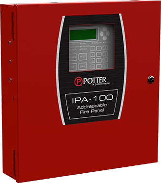 IPA-100 | Potter Fire Alarm Control Panel, Intelligent Addressable, 100 Devices
