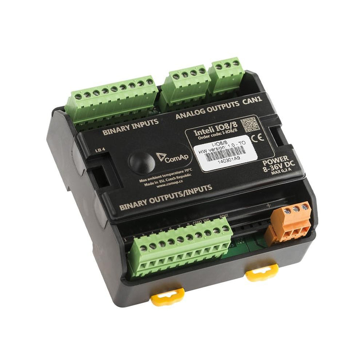 INTELI IO8/8 | ComAp Binary & Analog I/O Expansion Module