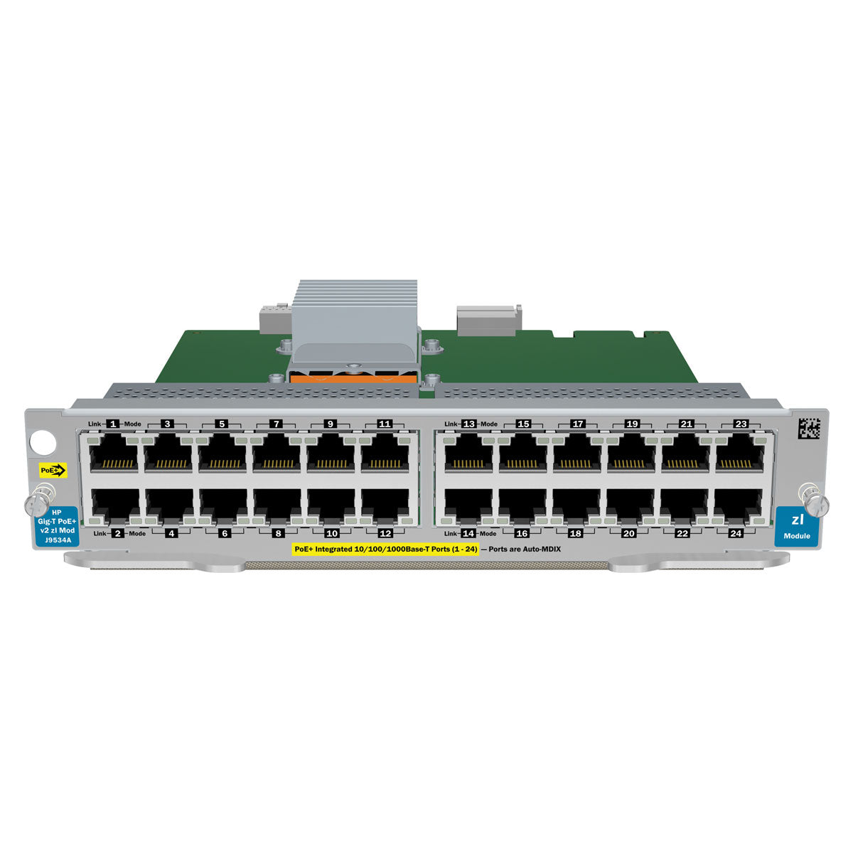 J9534A | HP Networking 24-Port 10/100/1000 PoE+ V2 ZL Expansion Module