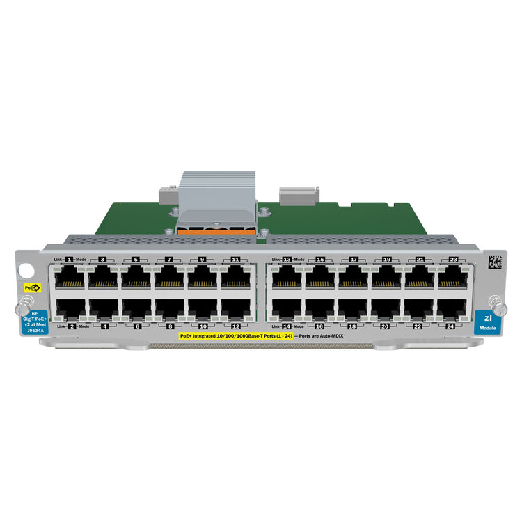 J9534A | HP Networking 24-Port 10/100/1000 PoE+ V2 ZL Expansion Module