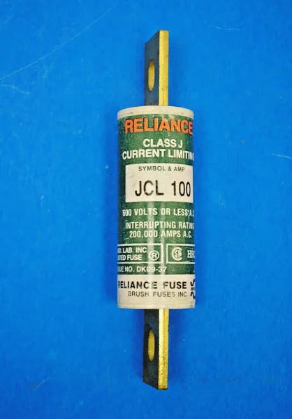 JCL-100 | Reliance Electric Fuse Current Limiting 100AMP 600VAC Class J