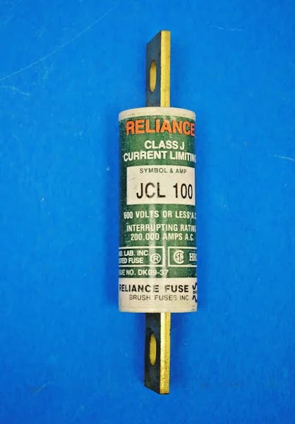 JCL-100 | Reliance Electric Fuse Current LIMITING 100AMP 600VAC Class J
