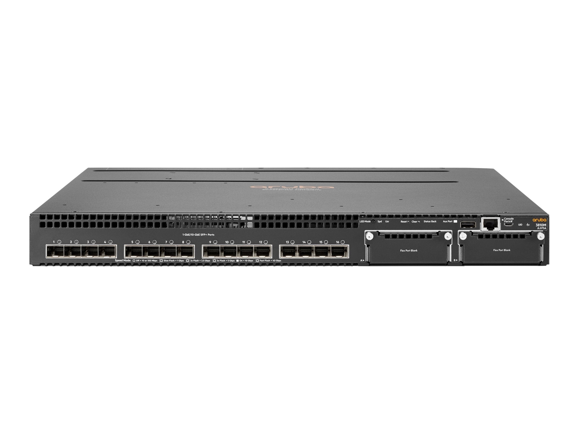 JL075A | HP Networking Aruba 3810 Series 16x 10GB SFP+ 2x Expansion Module Slot Switch
