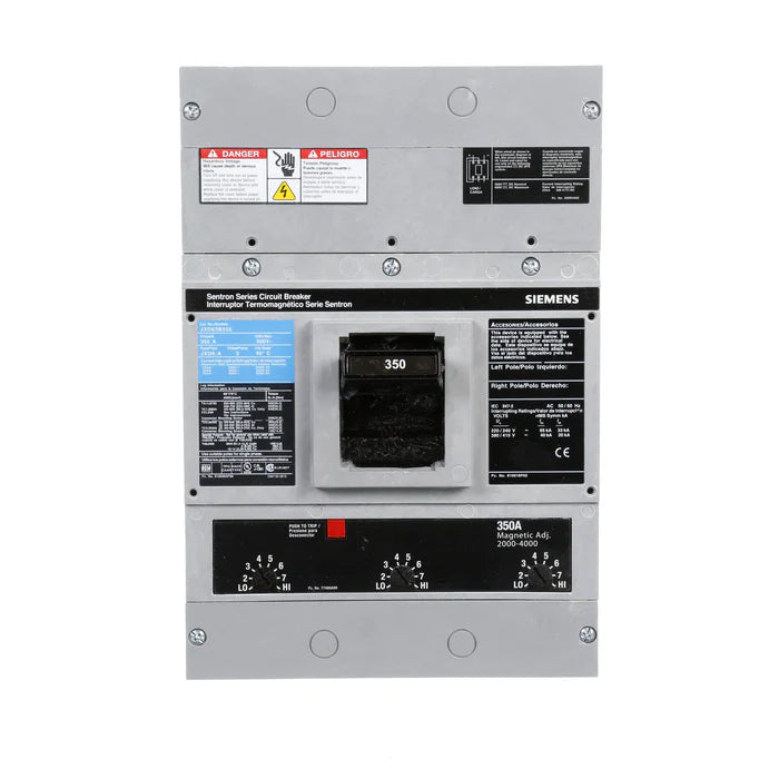 JXD63B350 | Siemens Sentron Series Circuit Breaker 350A 3-Pole 600V JD Frame