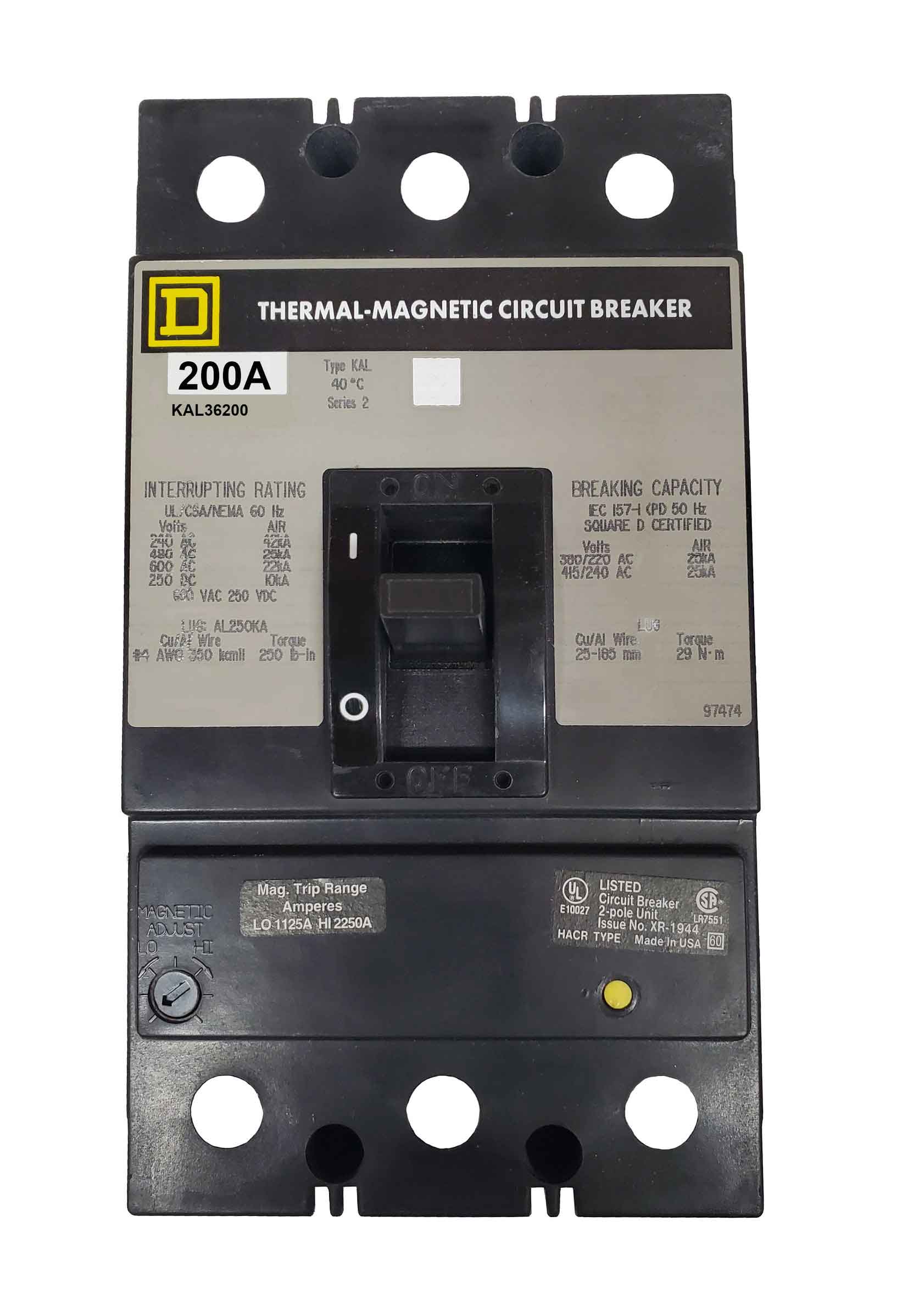 KAL36200 | Schneider Electric 3 Pole Circuit Breaker