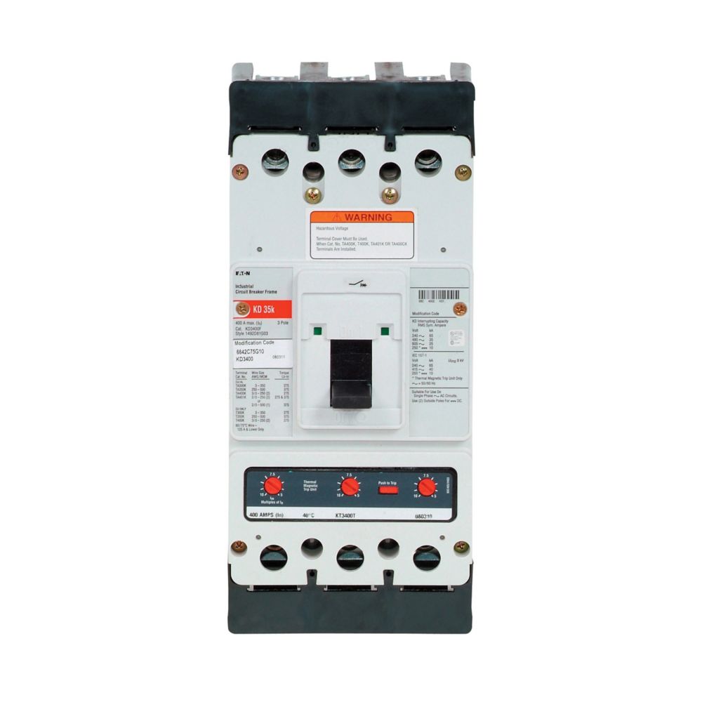 KD3400F | Eaton Series C Molded Case Circuit Breaker Frame