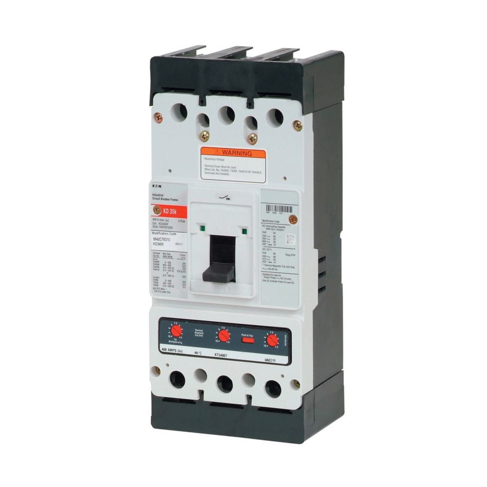 KD3300 | Eaton Series C 300A 3-Pole Molded Case Circuit Breaker
