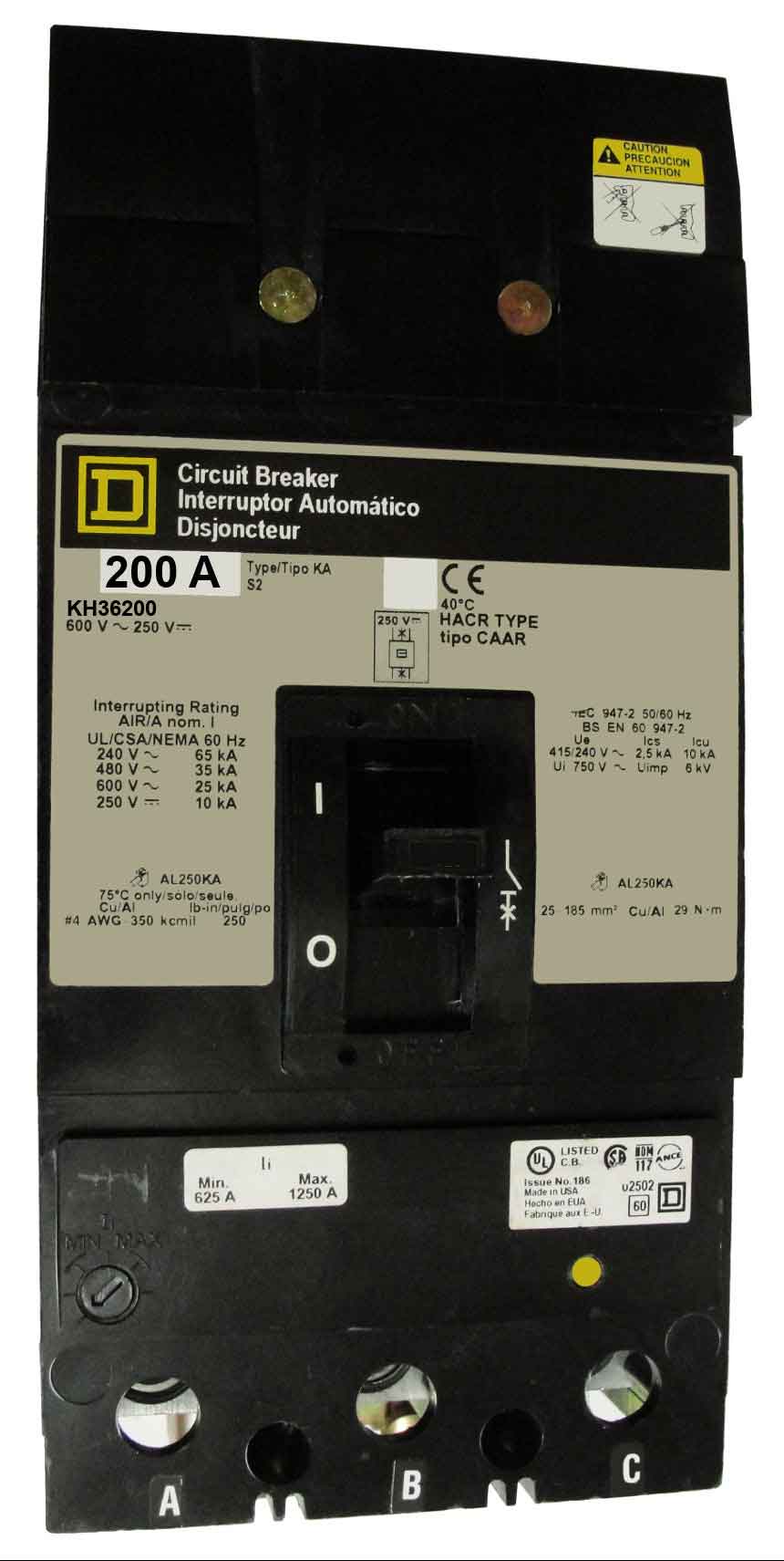 KH36200 | Schneider Electric Molded Case Circuit Breaker