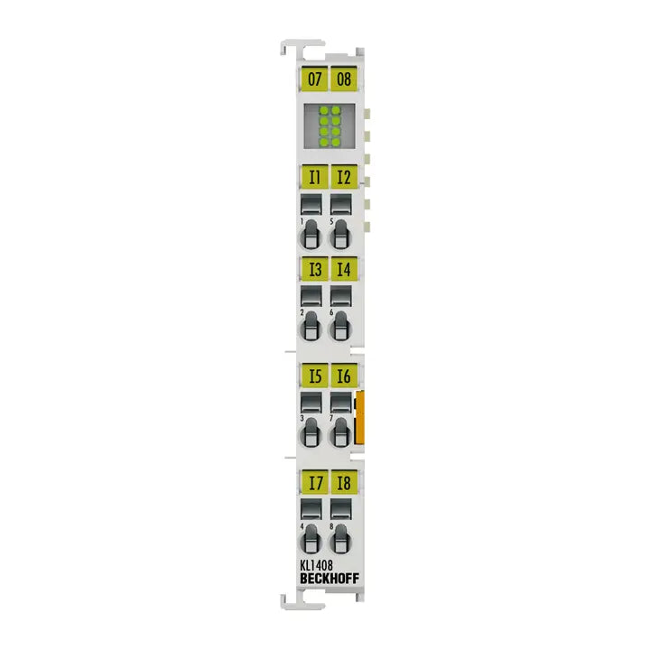 KL1408 | Beckhoff Bus Terminal, 8-Channel Digital Input, 24 V DC, 3 MS, 1-Wire Connection