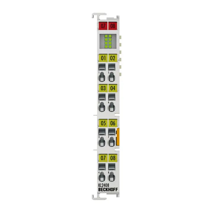KL2408 | BECKHOFF Bus Terminal, 8-channel digital output, 24 V DC, 0.5 A, 1-wire connection