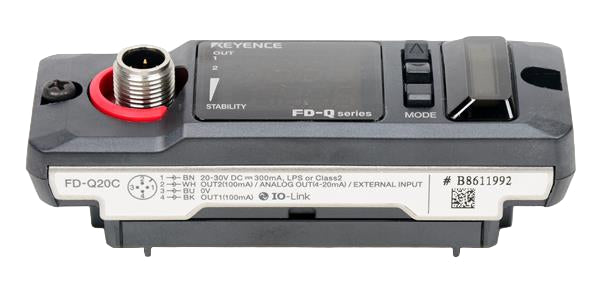 FD-Q20C | Keyence Clamp-On Flow Sensor, 15A/20A, Digital Display, IP67