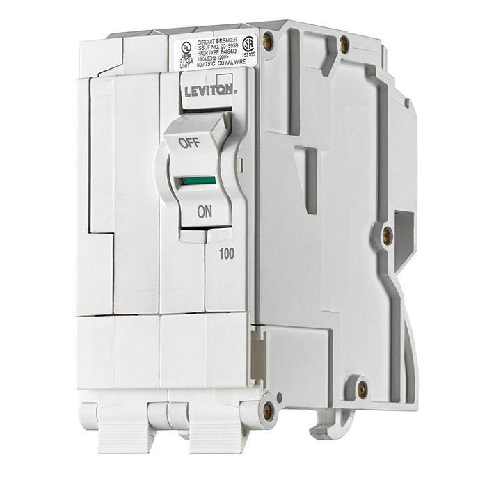 LB200 | Leviton 100A 2-Pole Standard Hydraulic Circuit Breaker