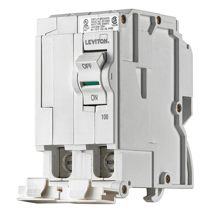 LB200 | Leviton 100A 2-Pole Standard Hydraulic Circuit Breaker