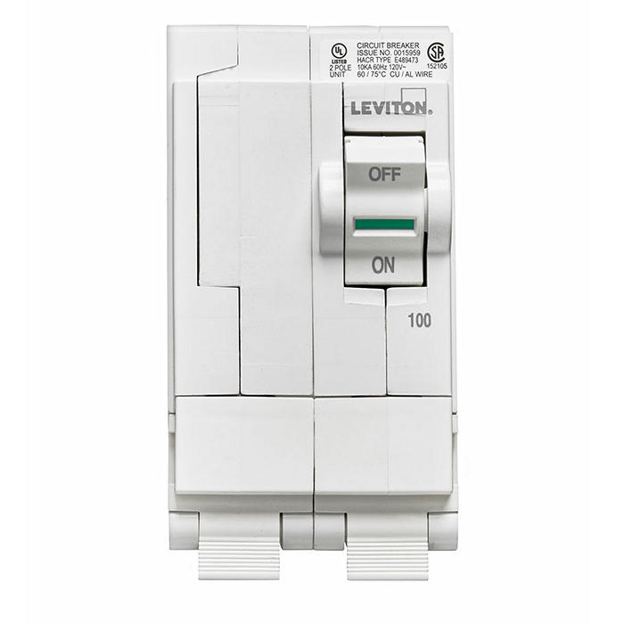 LB200 | Leviton 100A 2-Pole Standard Hydraulic Circuit Breaker