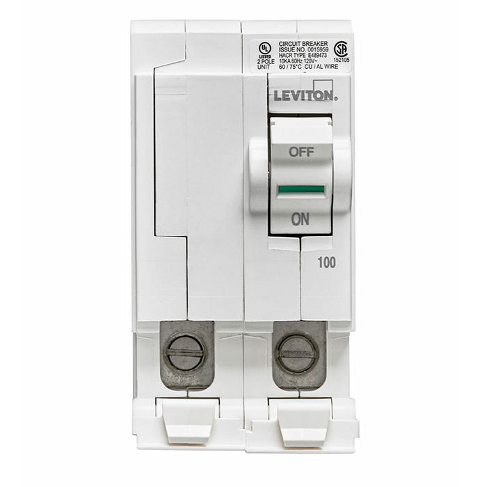 LB200 | Leviton 100A 2-Pole Standard Hydraulic Circuit Breaker