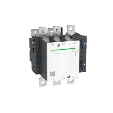 LC1F150 | Schneider Electric TeSys F contactor - 3P(3 NO)-AC-3 <= 440V 150A with coil LX9 - 24...600V AC 40/400Hz, LX4 - 24...460V DC, LXE - 100...250V AC 50/60Hz or 100…380V DC