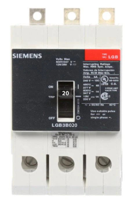 LGB3B020B | Siemens Molded Case Circuit Breaker