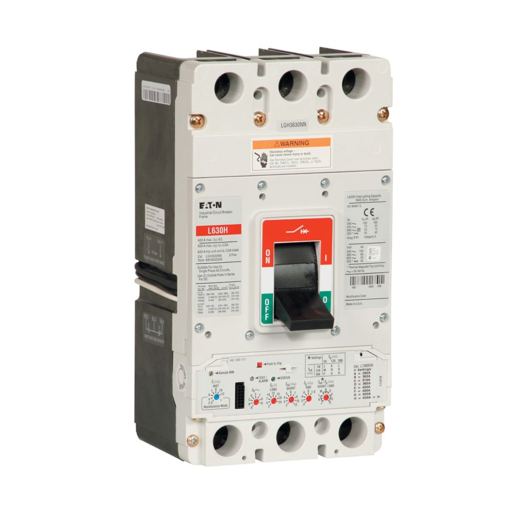 Eaton LGH3600FAG Series G 600A 3-Pole Molded Case Circuit Breaker 600V