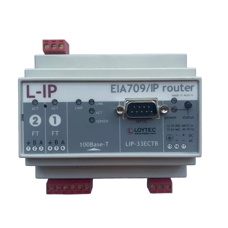 LOYTEC LIP-33ECTB CEA-709 IP-852 Dual TP/FT-10 Ethernet Networking Router