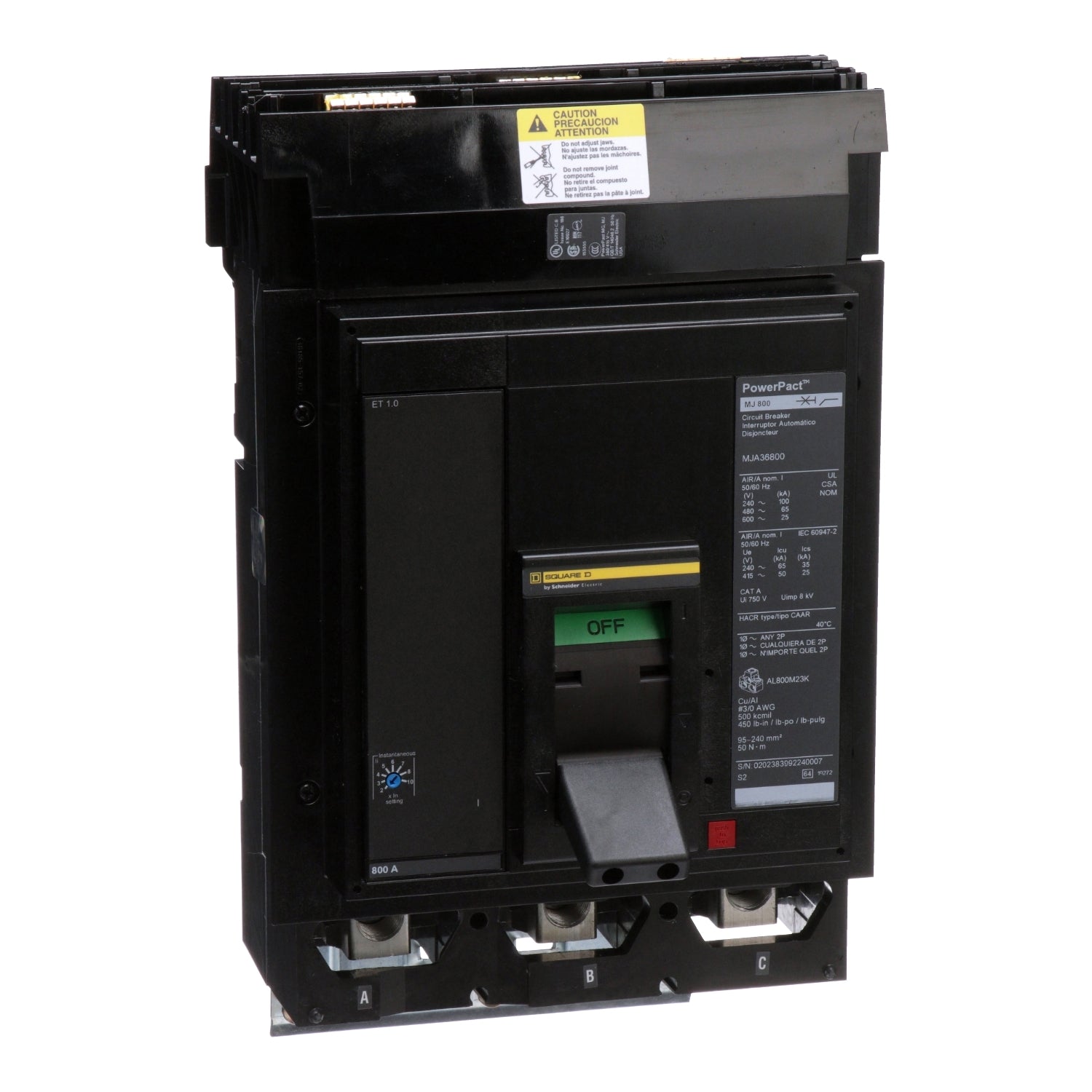 MJA36800 | Schneider Electric Molded Case Circuit Breaker