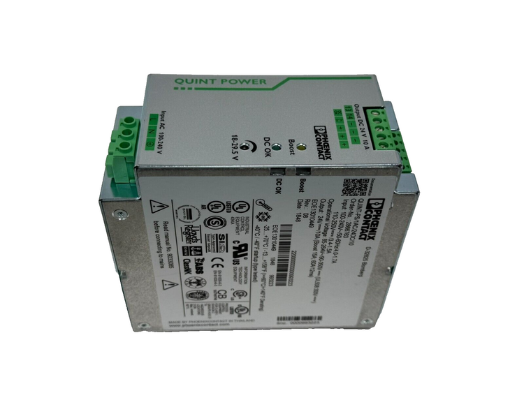 Phoenix Contact 2866763 QUINT POWER 24 VDC 10 A Industrial DIN Rail Power Supply 240 W