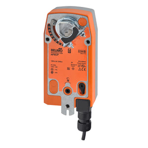 Belimo NFBUP Spring-Return Damper Actuator, 90 in-lb, 24–240 VAC / 24–125 VDC, On/Off Control