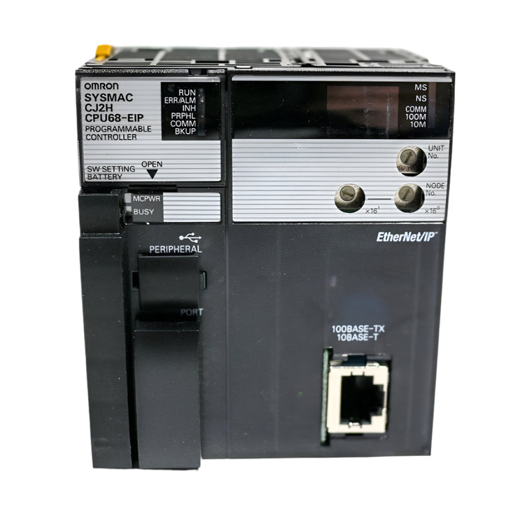 CJ2H-CPU68-EIP | Omron 400K Step PLC CPU Module with Built-in EtherNet/IP