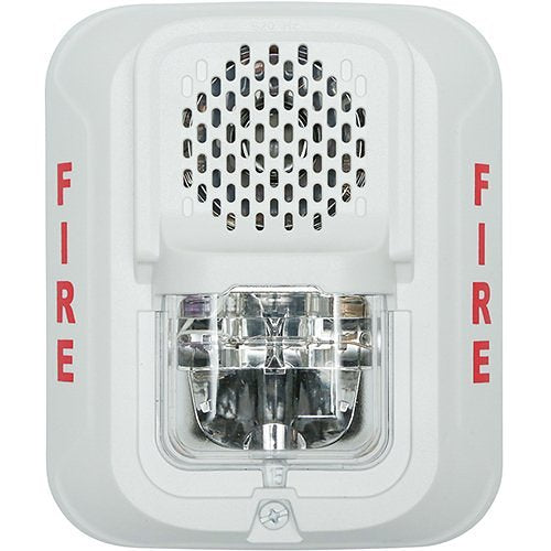 P2WL-BP10 | System Sensor L-Series Wall Horn Strobes, Red, Selectable Candela