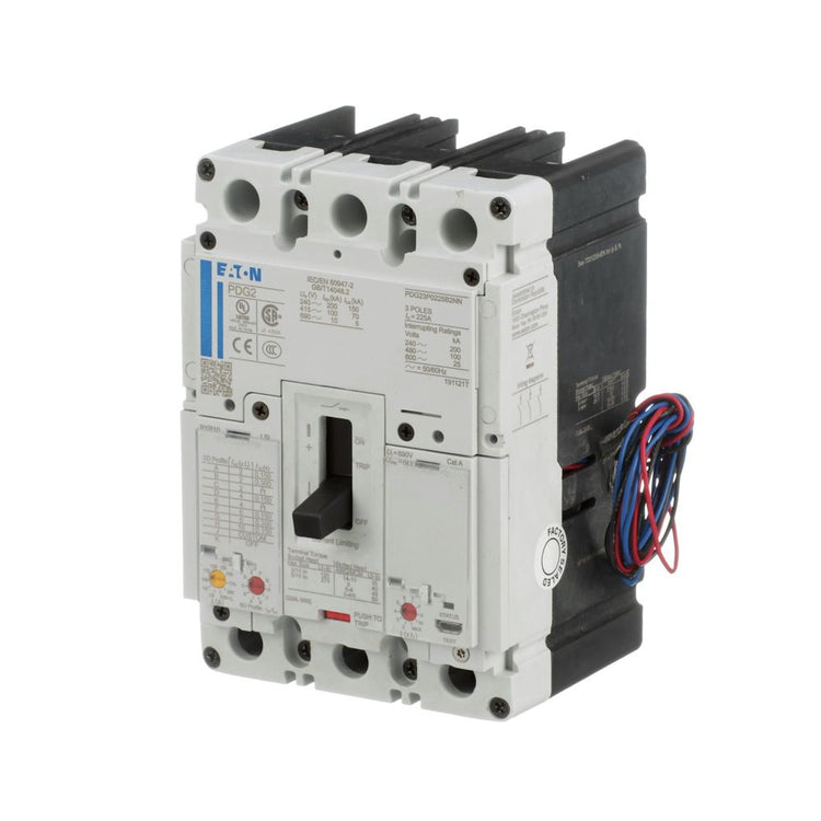 Eaton PDG23M0225B2NL Power Defense 225A 3-Pole Molded Case Circuit Breaker 600Vac
