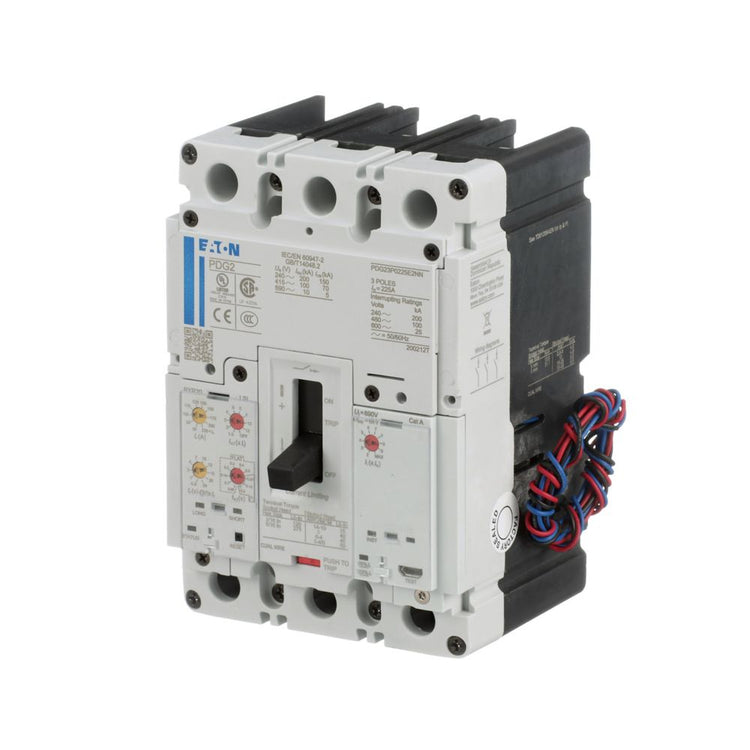 Eaton PDG23G0225E2NL Power Defense 225A 3-Pole Molded Case Circuit Breaker 600Vac