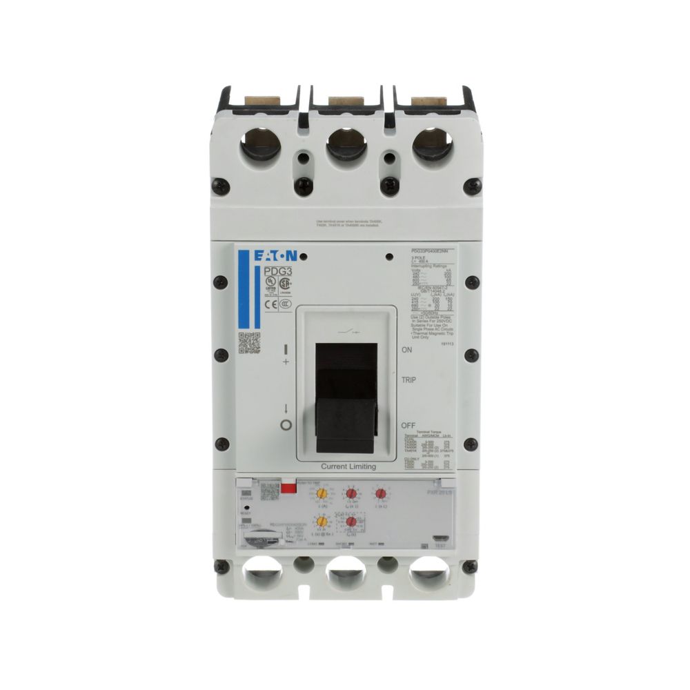 Eaton PDG33M0250E2NL Power Defense 250A 3-Pole Molded Case Circuit Breaker 600V