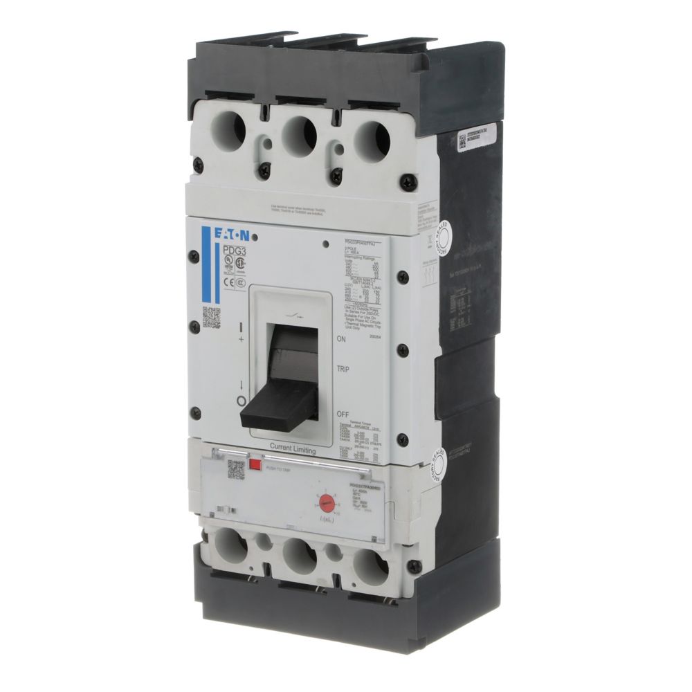 PDG33M0400TFAJ | Eaton Power Defense PD3 400A 3-Pole Molded Case Circuit Breaker
