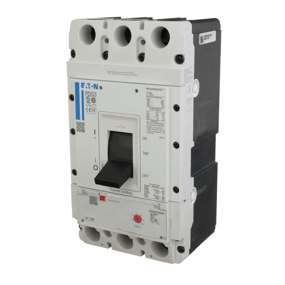 PDG33M0600TFAJ | Eaton PD Series 600A 3-Pole Molded Case Circuit Breaker